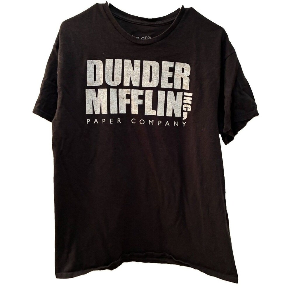 The Office Dunder Mifflin Paper Company Black T-Shirt Size L